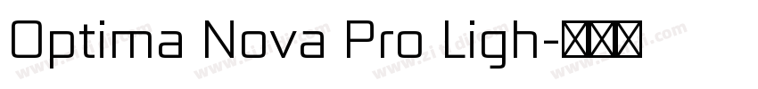 Optima Nova Pro Ligh字体转换